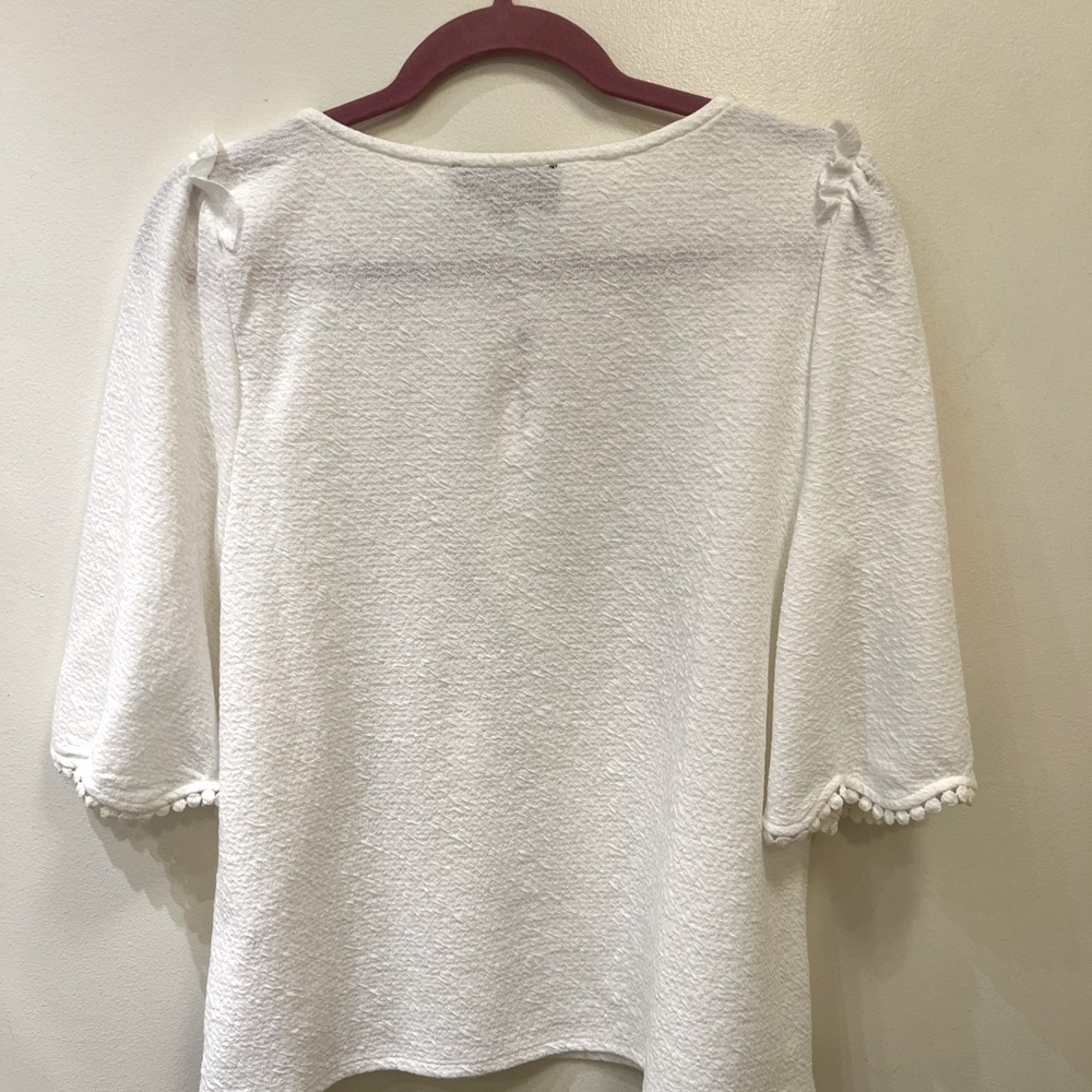 Anthropologie Ivory Top - Picture 2 of 3